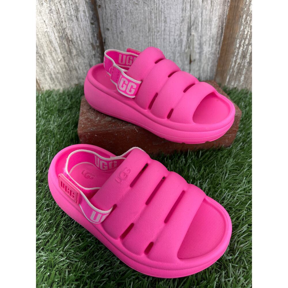 UGG Sport Yeah Slingback EVA Foam Sandals Taffy Pink Toddler Girls 10